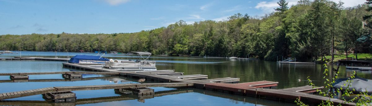 Docks in Spring at Deep Creek Lake