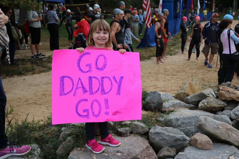 Cheering on People at SavageMan Triathlon